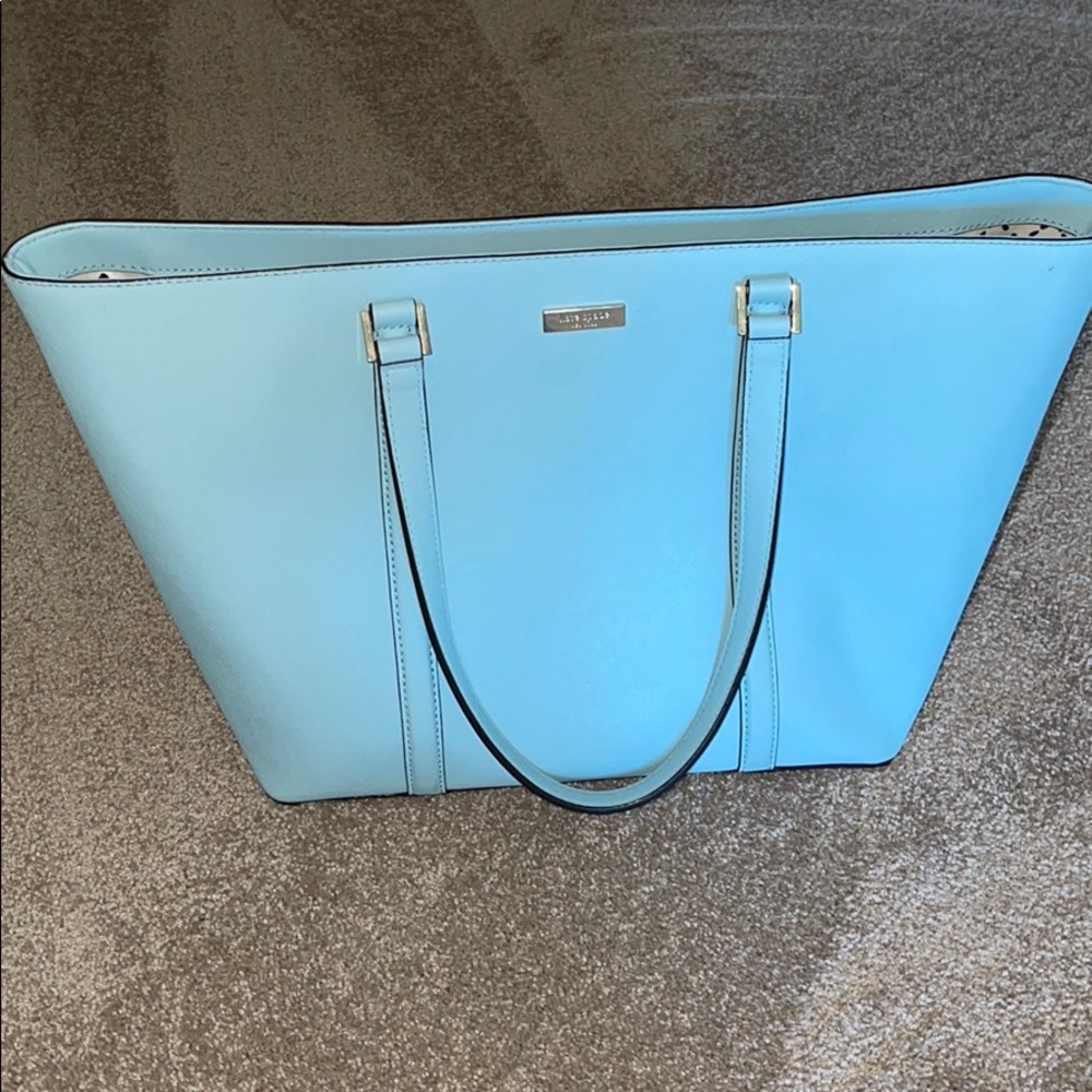 Kate Spade Large Blue Tote Purse Bag